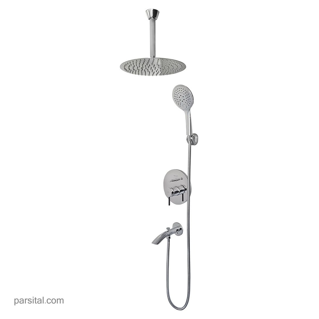 کی دبلیوسی لوازم حمام زو تیپ4  25 S (گوشی تلفنی جدید) کروم 