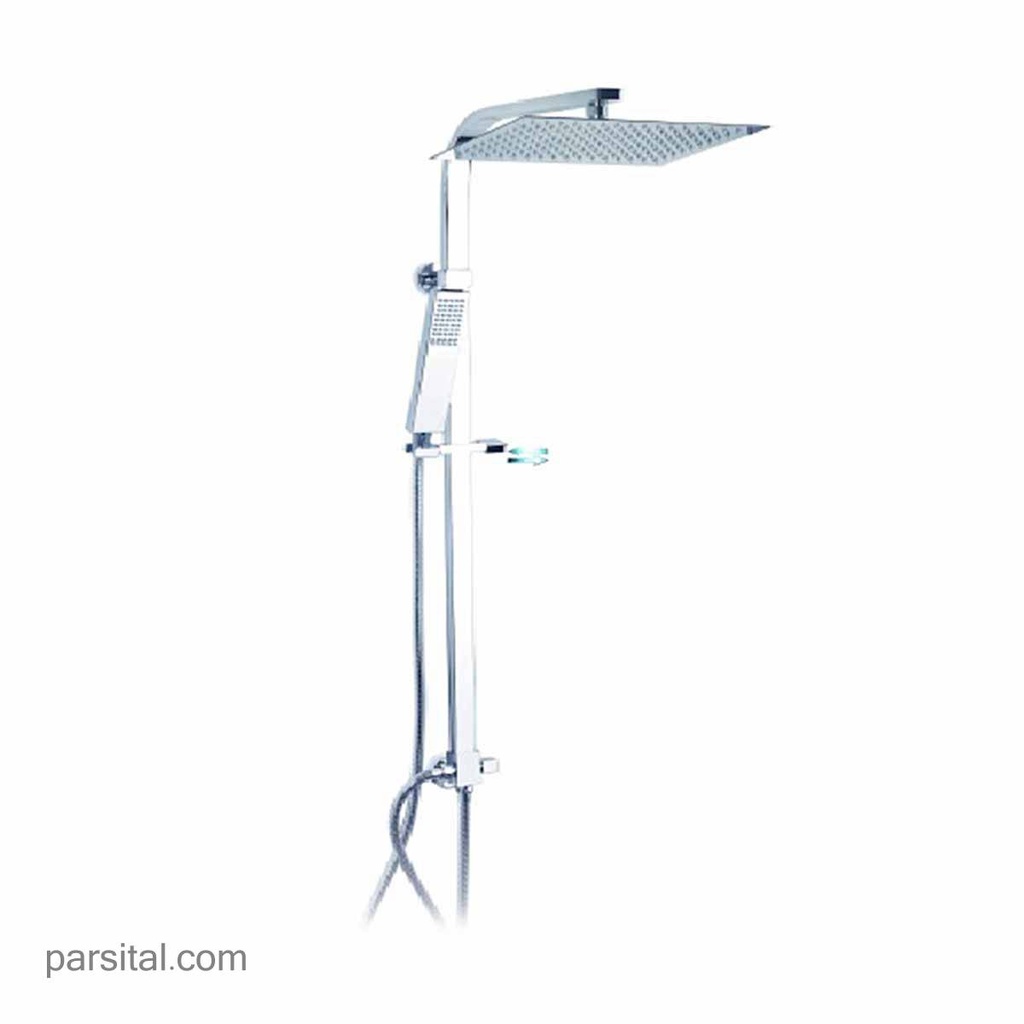 آسان دوش یونیکا مرکب فلت دارما کروم سردوش استیل
