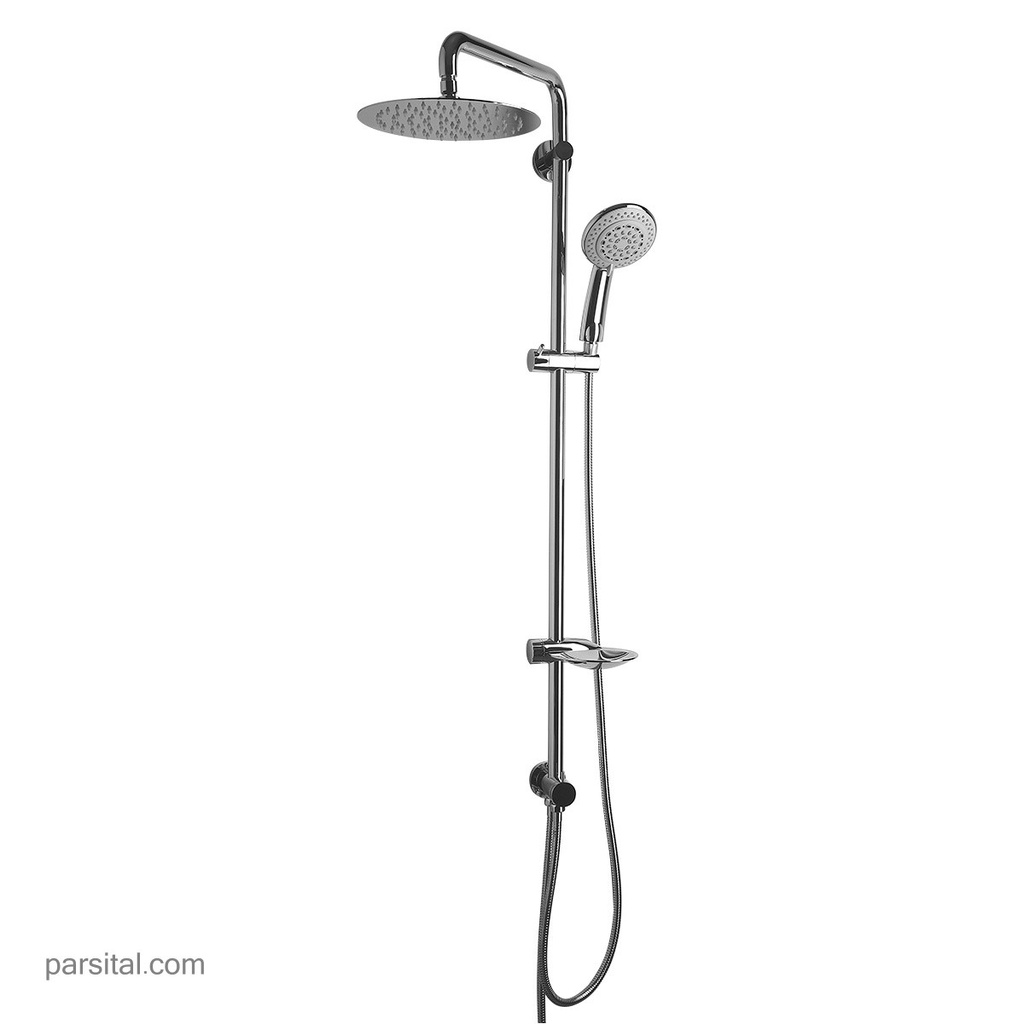 آسان دوش یونیکا مرکب فاین سیلور کروم  گرد استیل 