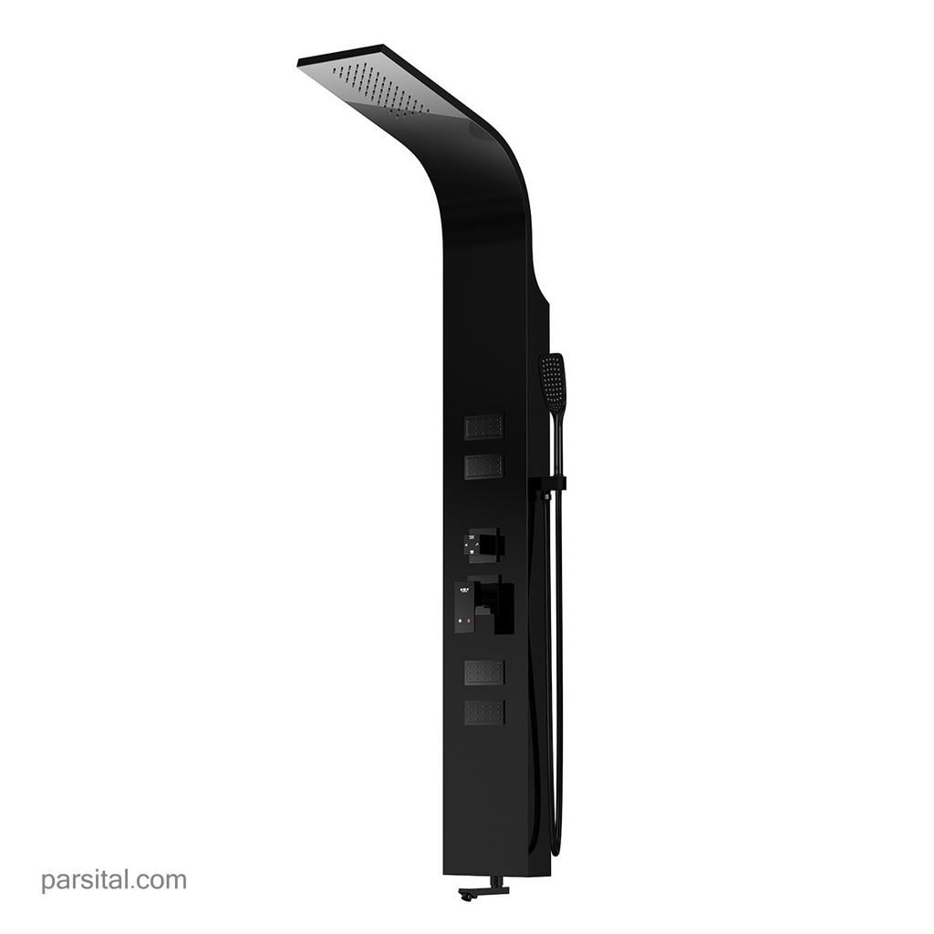 فریز پانل دوش R440 تمام مشکی (استیل304)