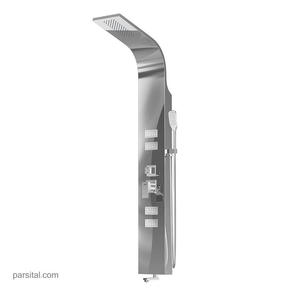 فریز پانل دوش R440 کروم براق (استیل 304 )
