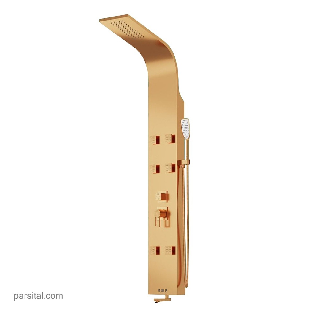 فریز پانل دوش R460 طلایی مات (استیل304)