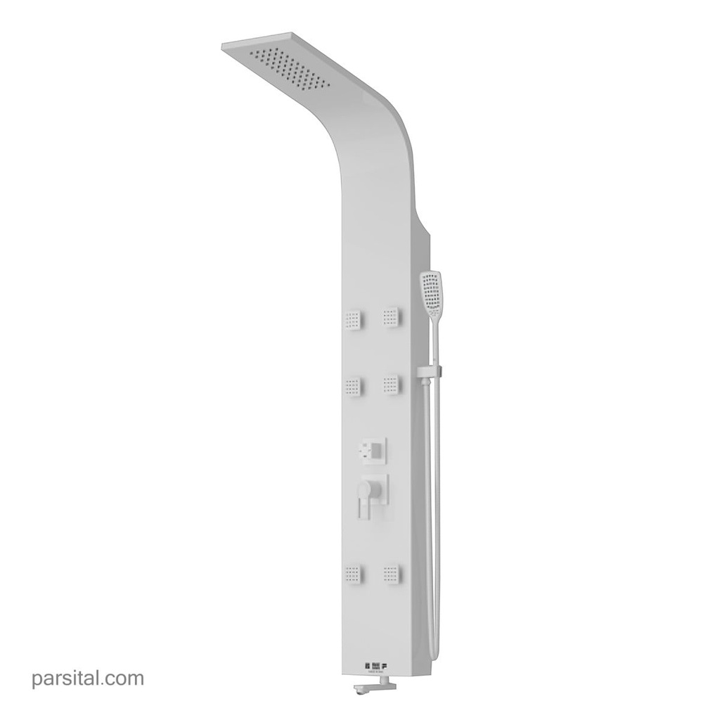 فریز پانل دوش R460 تمام سفید (استیل304)