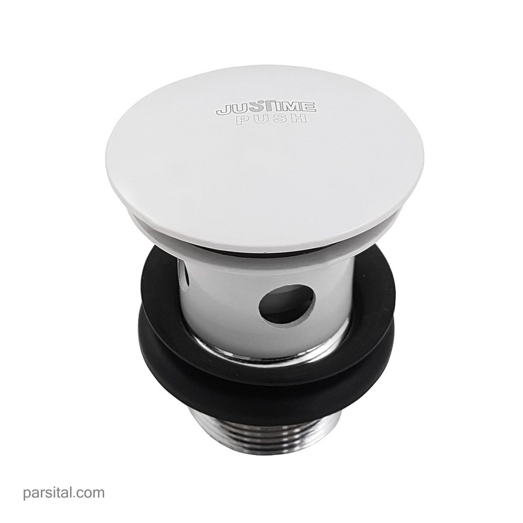 جاستایم  قامه اتومات سفید با سرریز C6242-CA-82CW