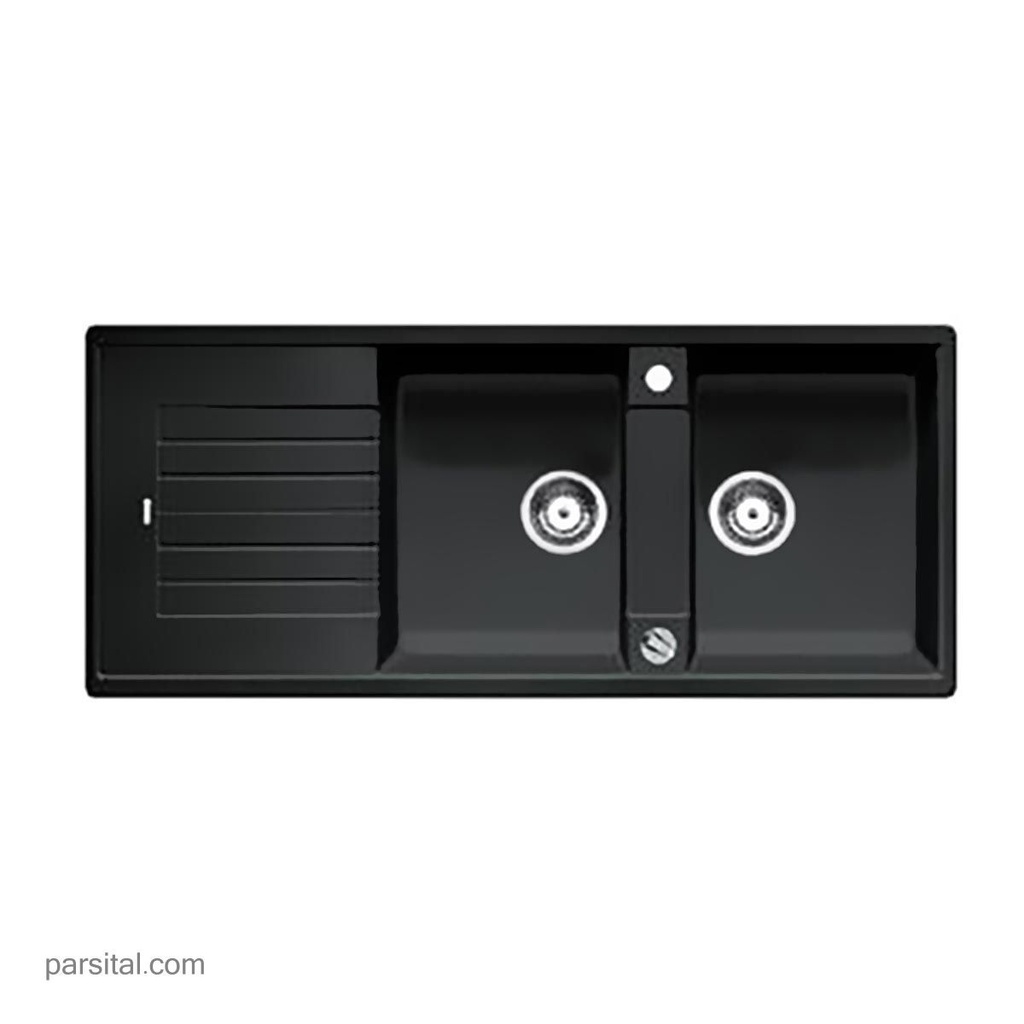 بلانکو سینک گرانیتی مشکی متالیک 515595 اتومات