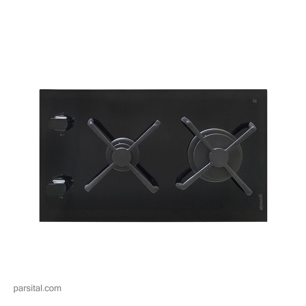 گرنیه گاز2شعله شیشه سرامیکی مشکی  GC 340 AC