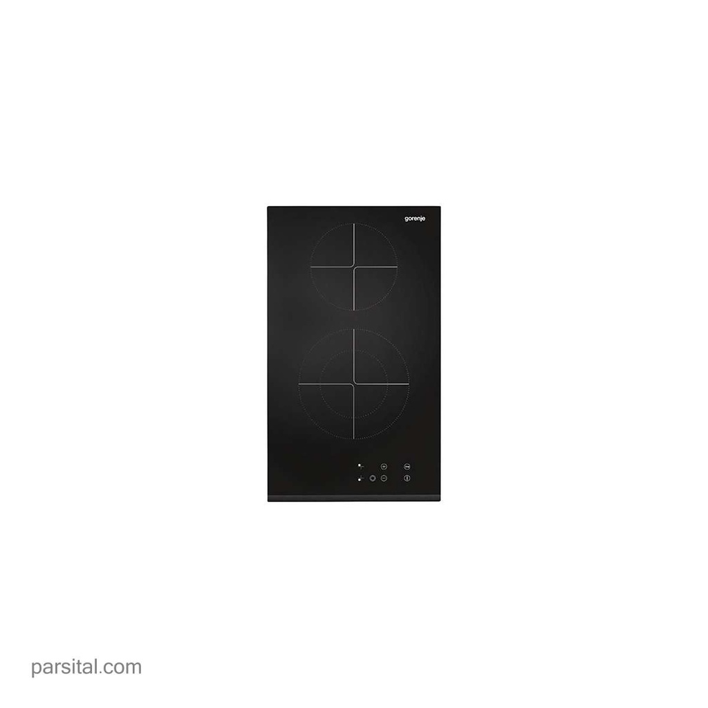 گرنیه گاز2شعله برقی شیشه مشکی ECT 330 AC