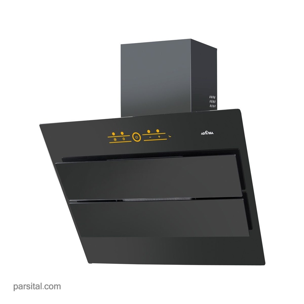 آروما هود 1012 شیشه مشکی 90cm   موتورفلز