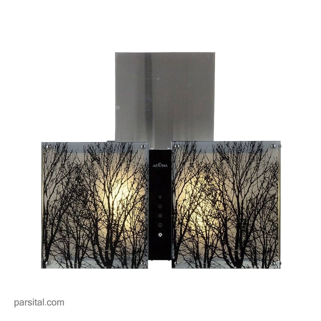آروما هود هنری شیشه طرح دار  70cm   ART