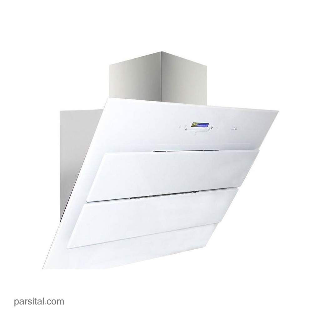 آروما هود مورب شیشه سفید بلژیک 90cm  1005  موتورفلز
