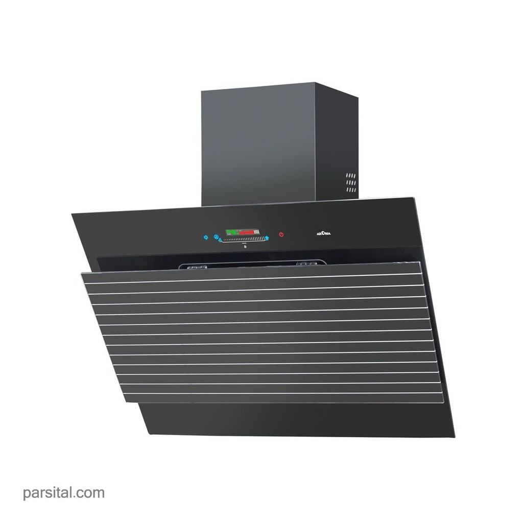 آروما هود  1024 شیشه مشکی 90cm  موتورفلز