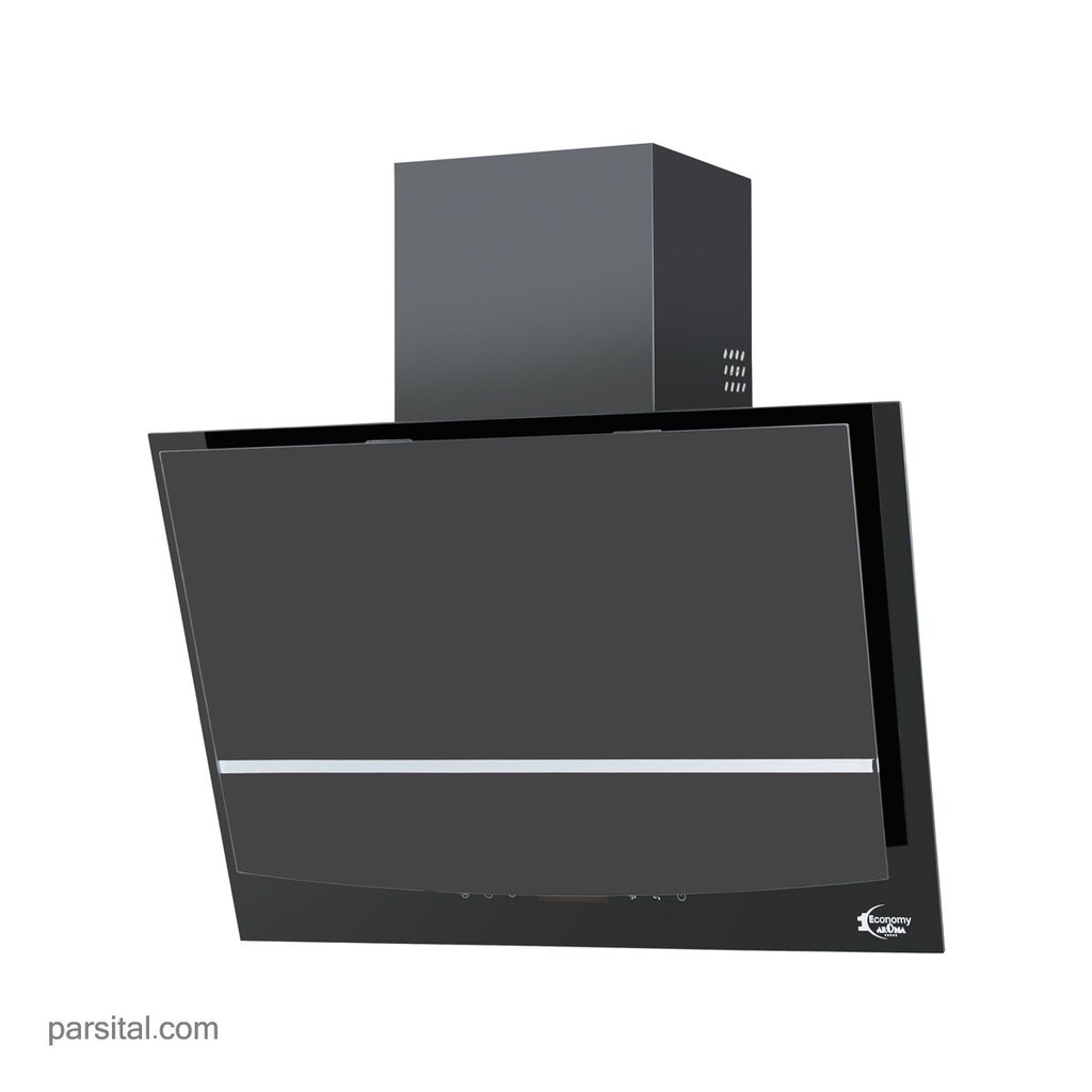 آروما هود 1013N شیشه مشکی 90cm   موتورنسوز