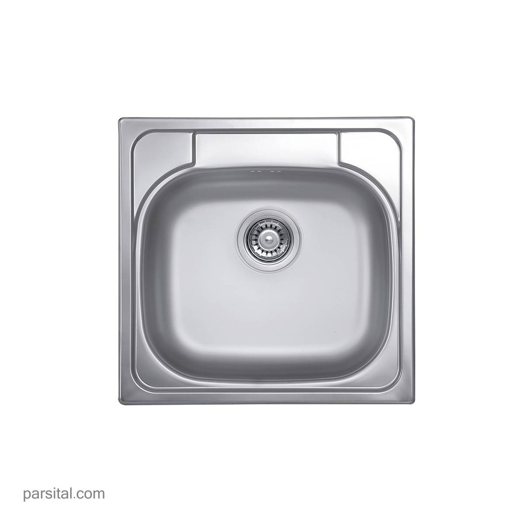 آروما سینک 309  (لگن تک مربع 48×48با سوراخ راست جهت نصب شیر)  ترکیه