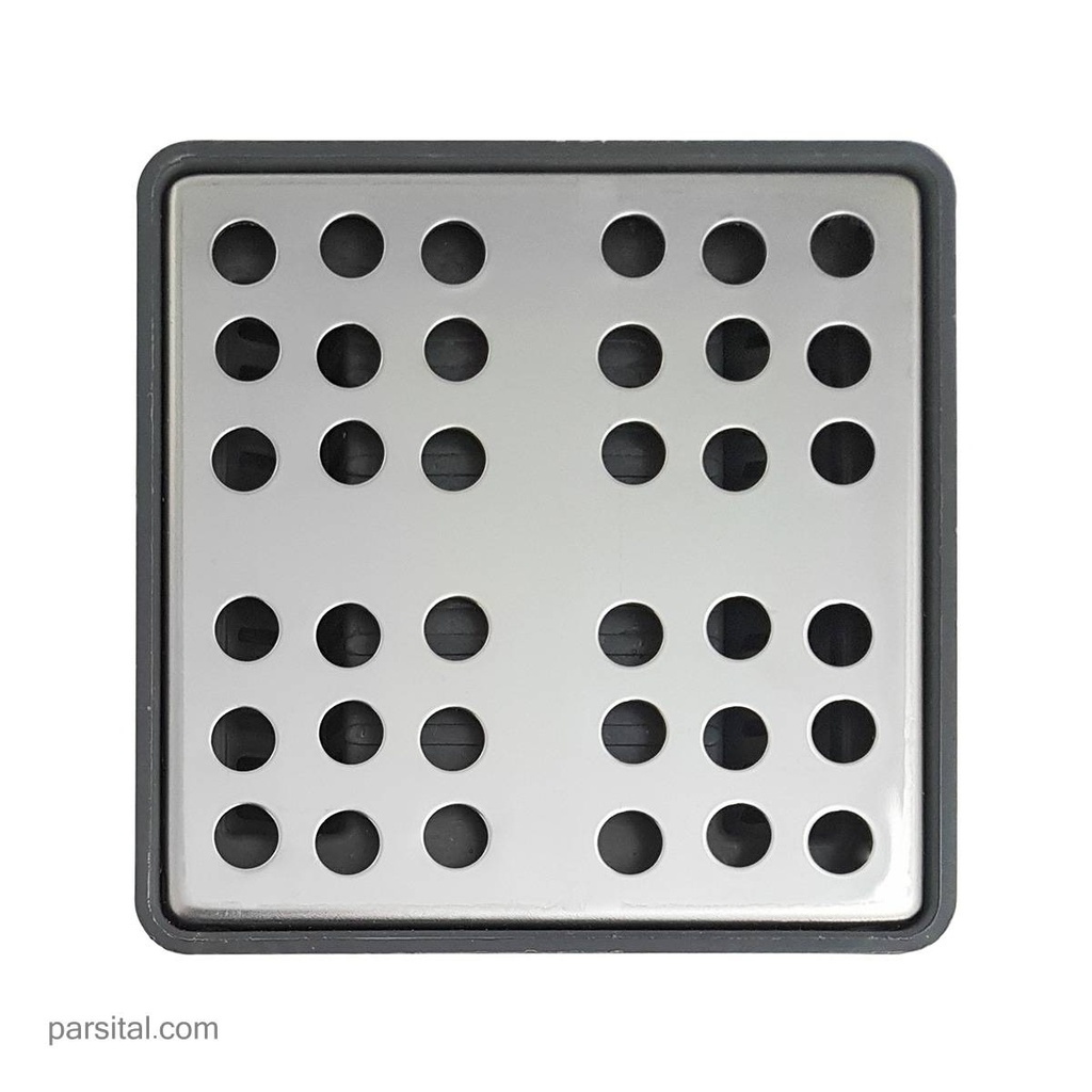 ماژین کفشور پلاستیکی طوسی 10×10 درب استیل مشبک