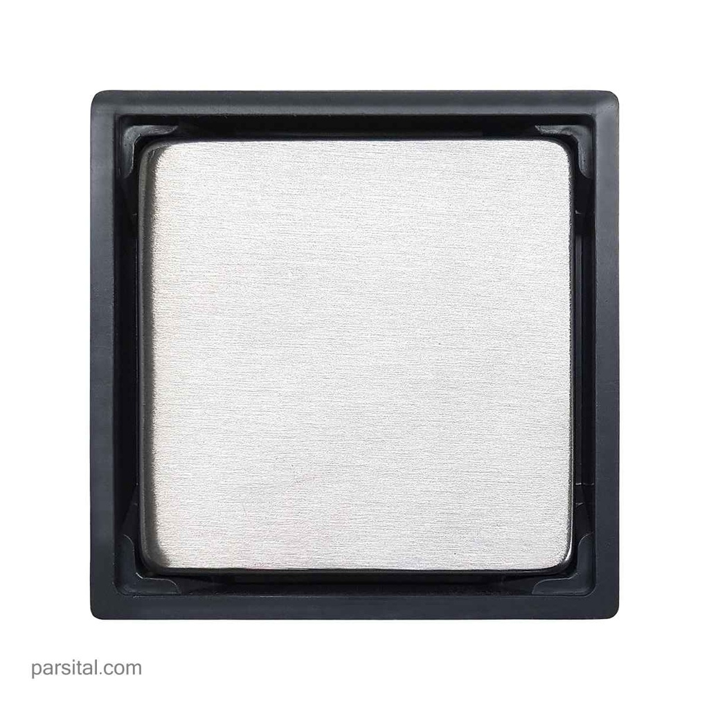 ماژین کفشور پلاستیکی طوسی 11×11 درب کاشی خور دو حالته