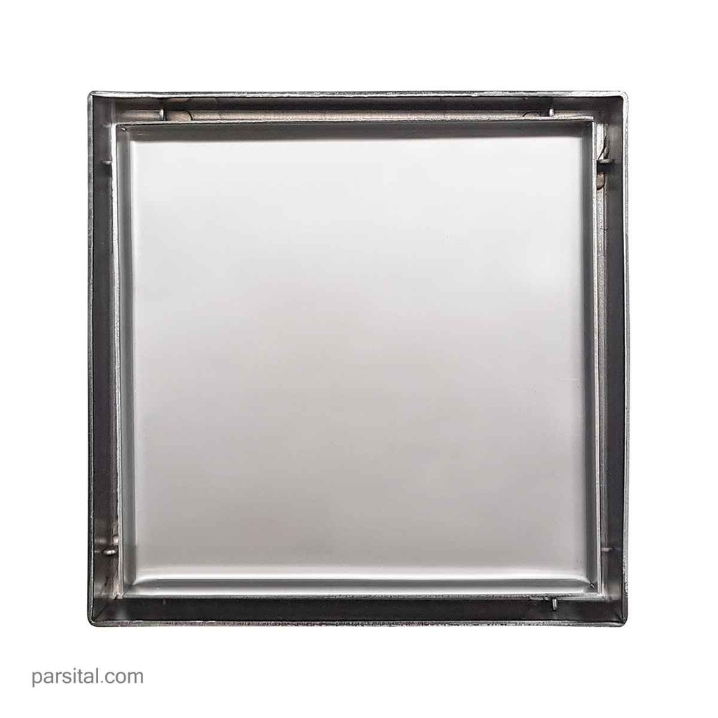 ماژین کفشور(سرامیک خور)استیل مات مربع 15×15 پایه بلند  خروجی 60