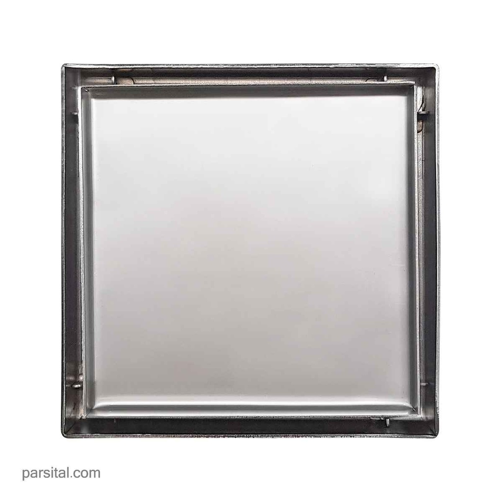 ماژین کفشور(سرامیک خور)استیل مات مربع 15×15 پایه بلند  خروجی 80
