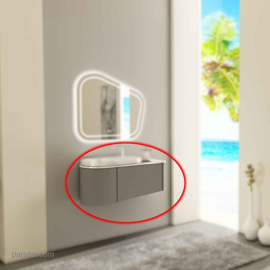 ورتا  زینیا کابینت  طوسی تیره  