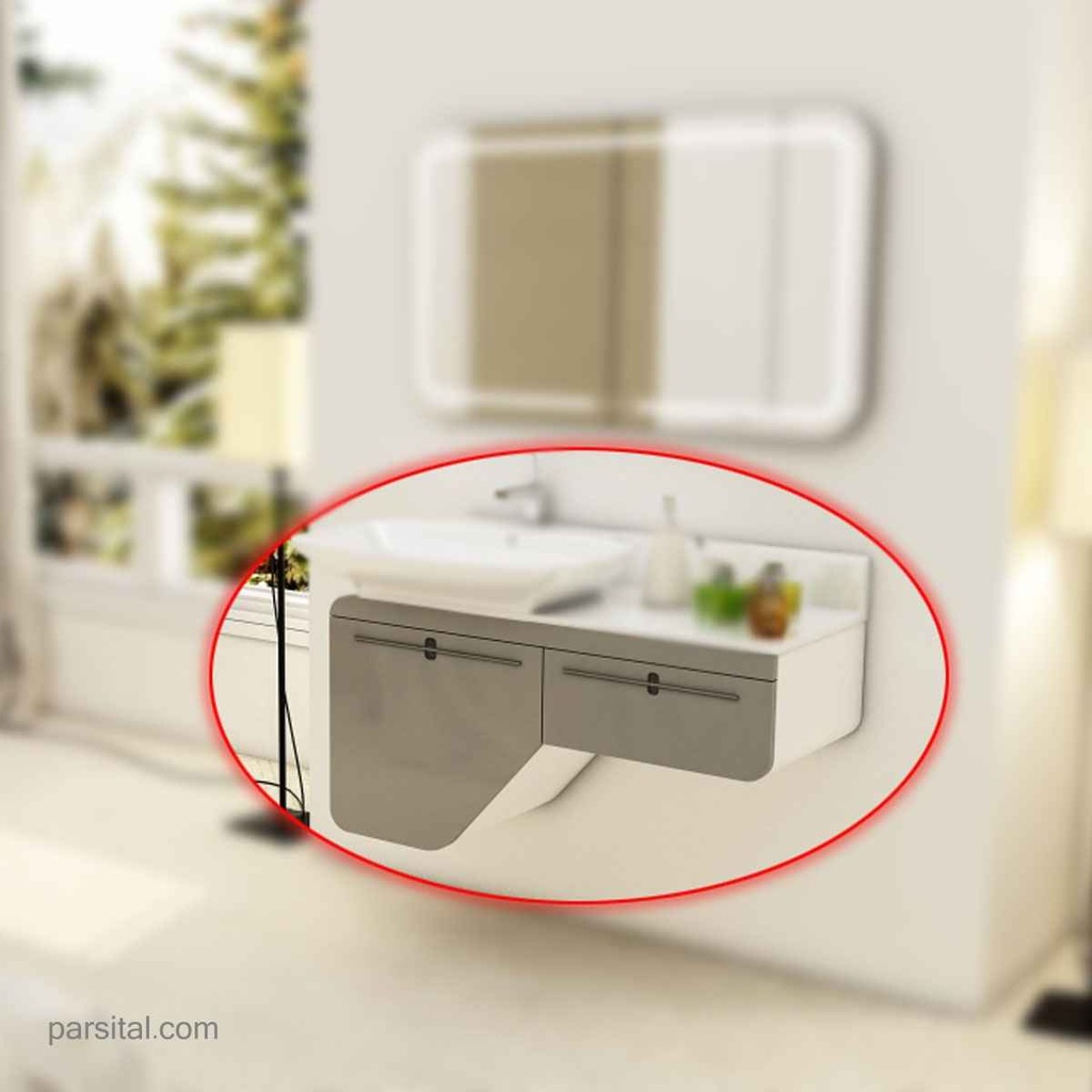 ورتا  ونیز کابینت طوسی تیره