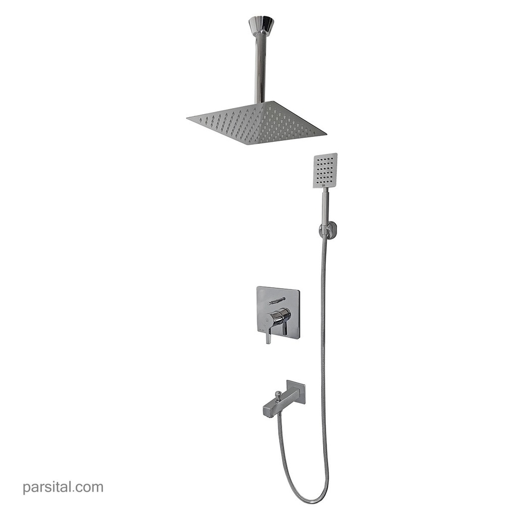 کی دبلیوسی لوازم حمام آوا تیپ4  30 S  (گوشی استیل)