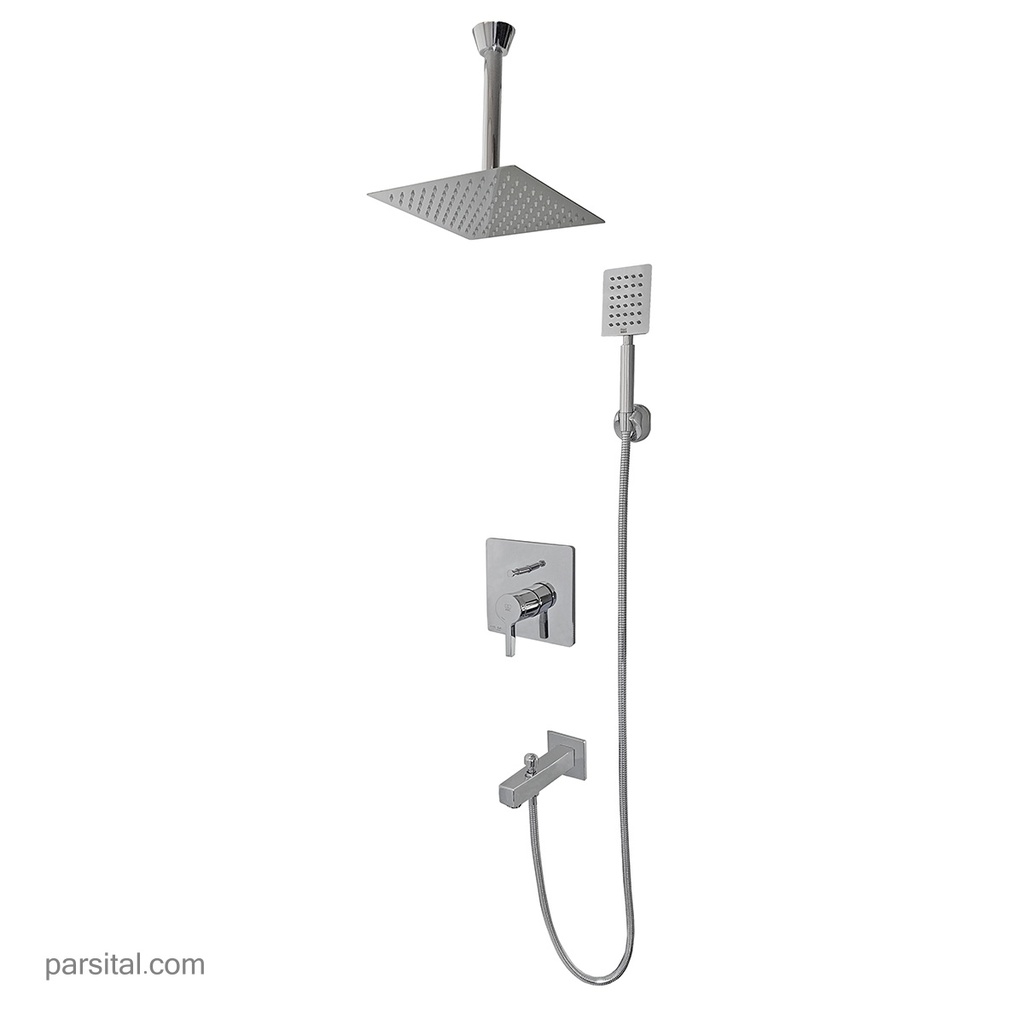 کی دبلیوسی لوازم حمام آوا تیپ4   25 S  (گوشی استیل)