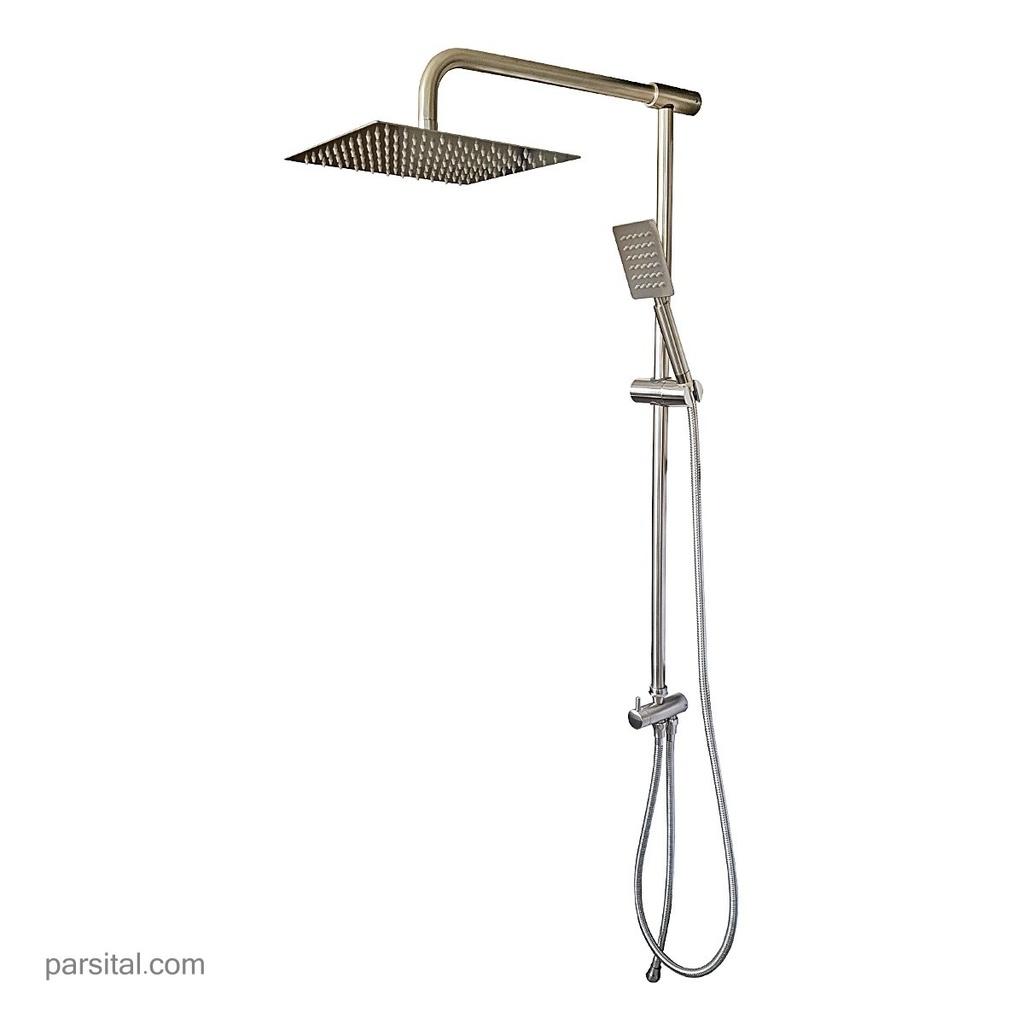 نوبل یونیکا دوکاره گرد طلابراق سردوش 25×25 (علم گرد سردوش فلت) (استیل‌مات)