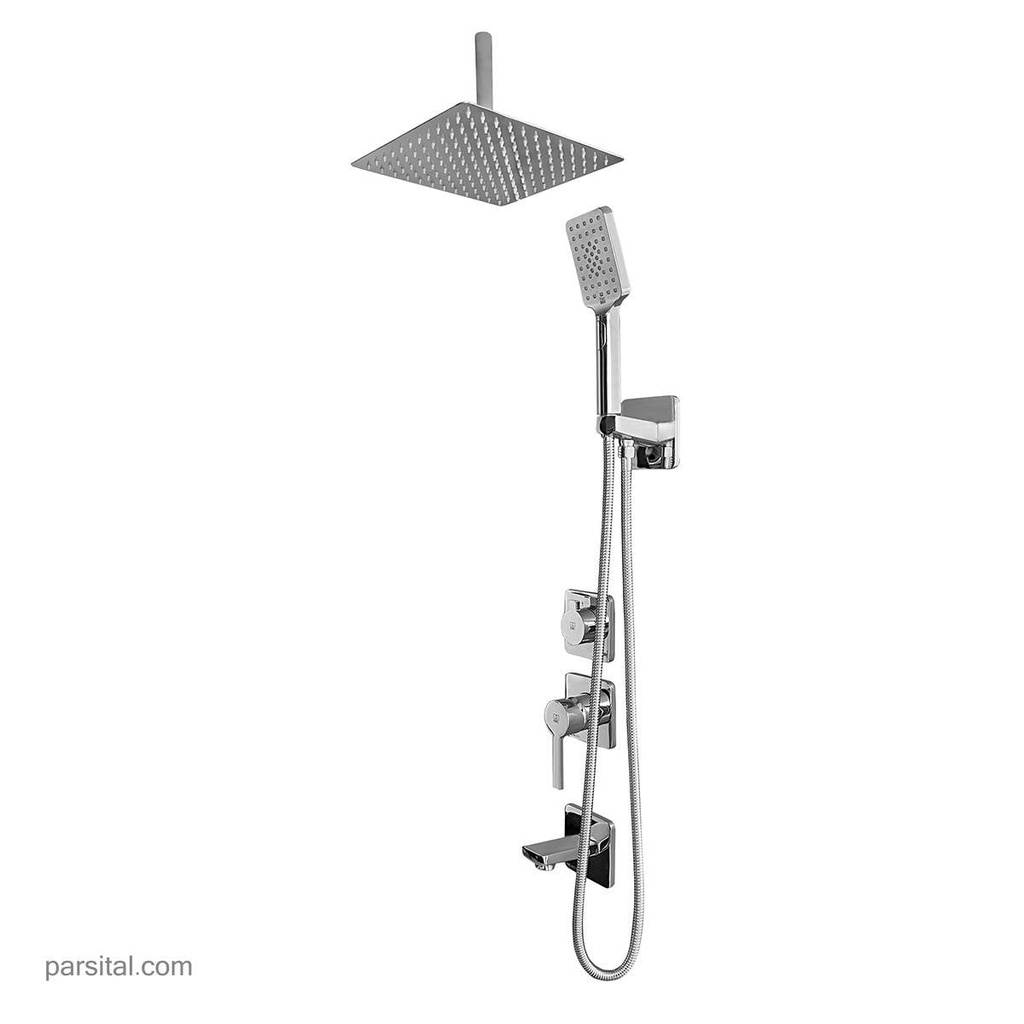 کی دبلیوسی لوازم حمام متیس کروم تیپ 4    25 S