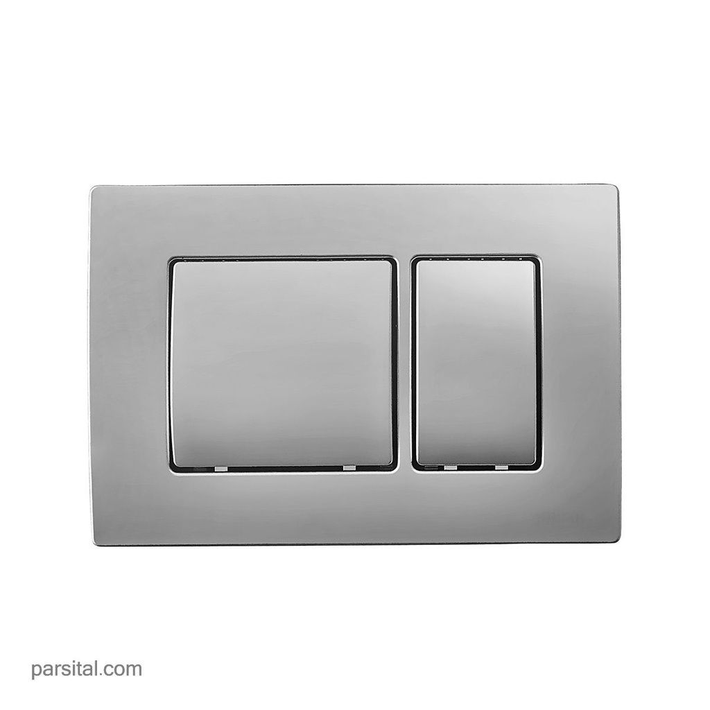کلار کلید فلاش توکار کروم مستطیل 41-0021